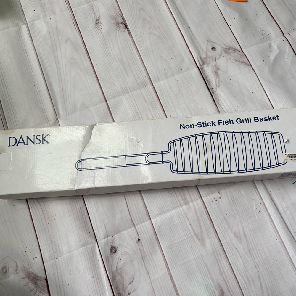 Dansk BBQ Non-Stick Fish Grill Basket New in Box.